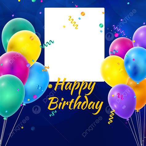 happy birthday banner background png